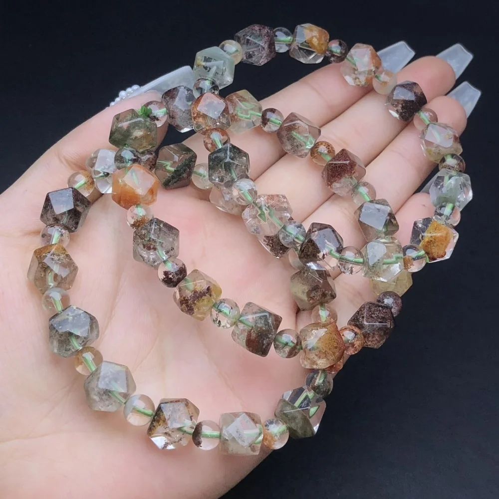 1 Pc Fengbaowu Natural Four Seasons Lodolite Phantom Garden Quartz Bracelet Octagonal Beads Crystal Healing Stone Jewelry
1 Pc Fengbaowu Natural Four Seasons Lodolite Phantom Garden Quartz Bracelet Octagonal Beads Crystal Healing Stone Jewelry
