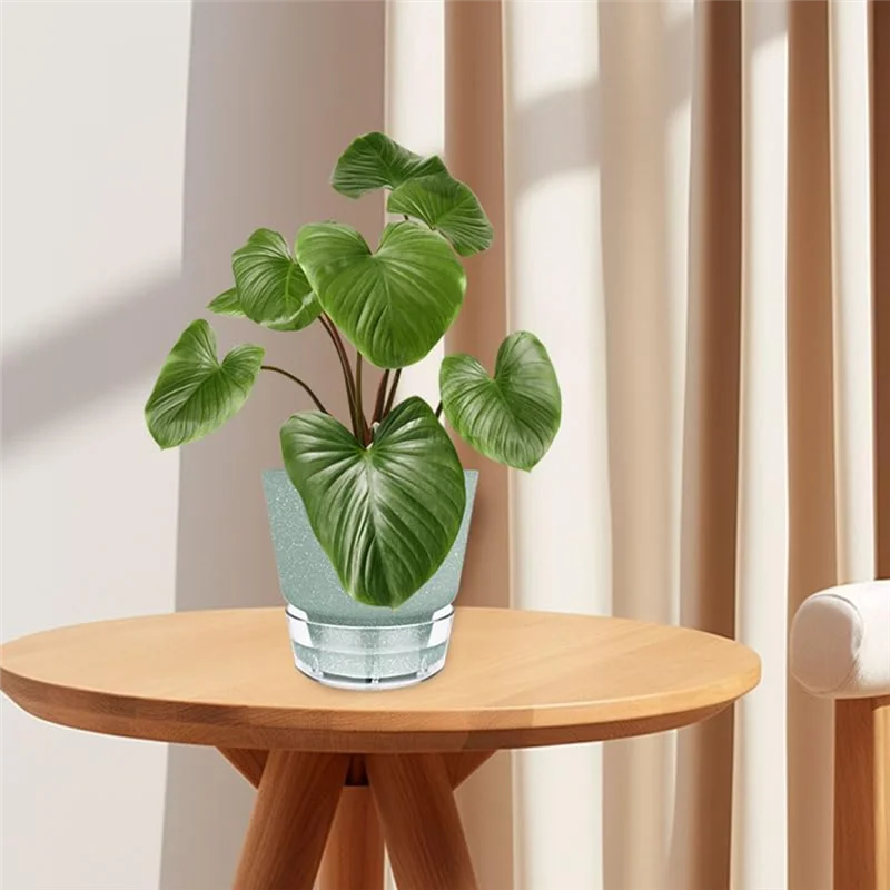 6 Inch Self Watering Plant Pot With Visual Reservoir And Drainage Hole, Planting Pot For Indoor Outdoor 5Pack
6 Inch Self Watering Plant Pot With Visual Reservoir And Drainage Hole, Planting Pot For Indoor Outdoor 5Pack