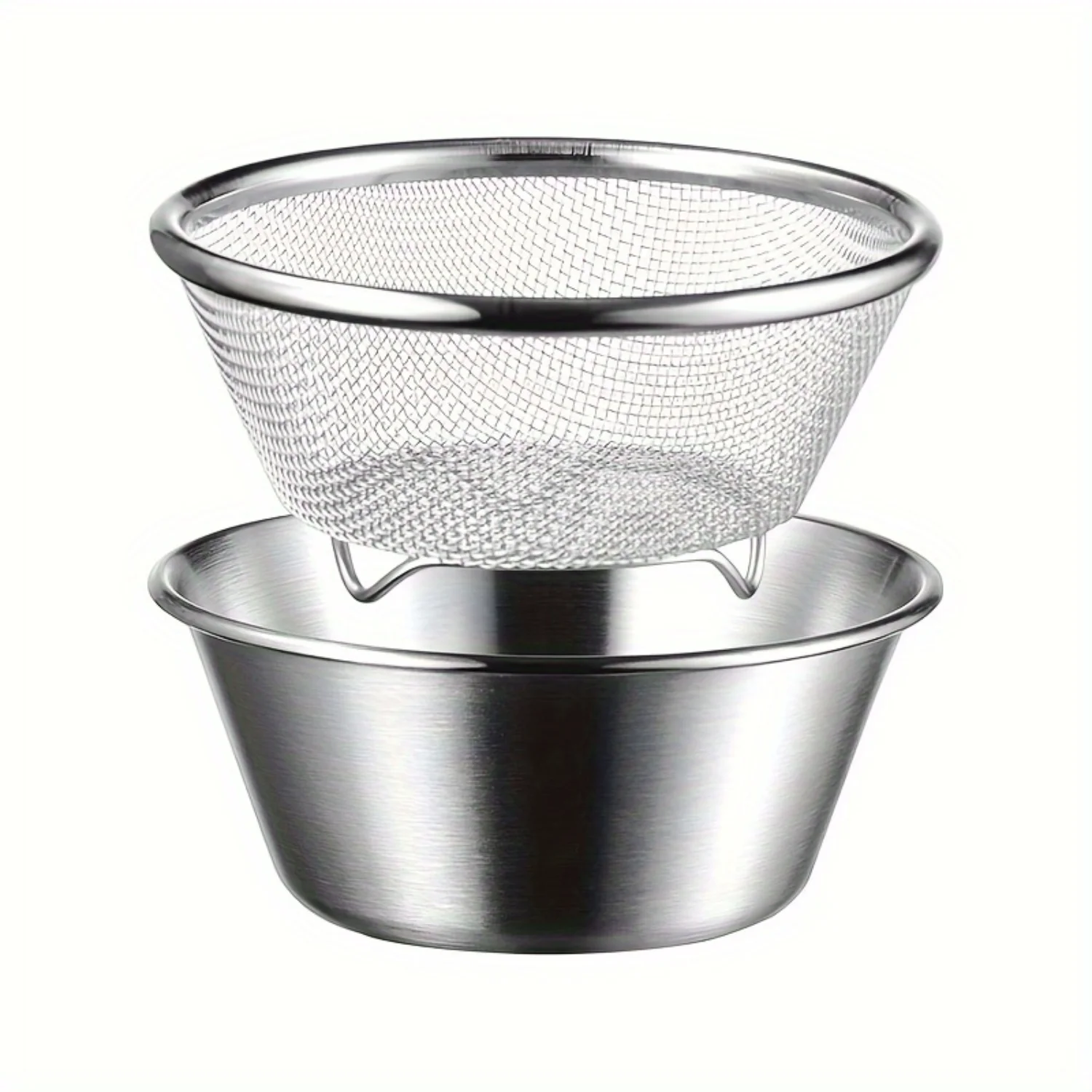 Stainless Steel Colander Set - 3-Piece Kitchen Strainer Set, Multi-functional Grater, Rice Washing, and Draining Bowl, Kitchen
Stainless Steel Colander Set - 3-Piece Kitchen Strainer Set, Multi-functional Grater, Rice Washing, and Draining Bowl, Kitchen
