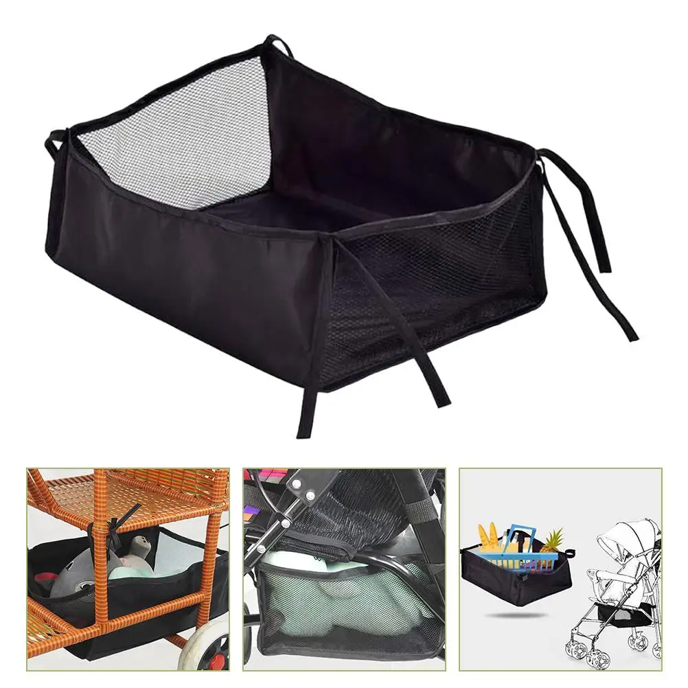 Baby Stroller Storage Bag Large Capacity 35x32x15cm Black Bottom Basket Universal Mesh Pouch for Diapers Bottle
Baby Stroller Storage Bag Large Capacity 35x32x15cm Black Bottom Basket Universal Mesh Pouch for Diapers Bottle