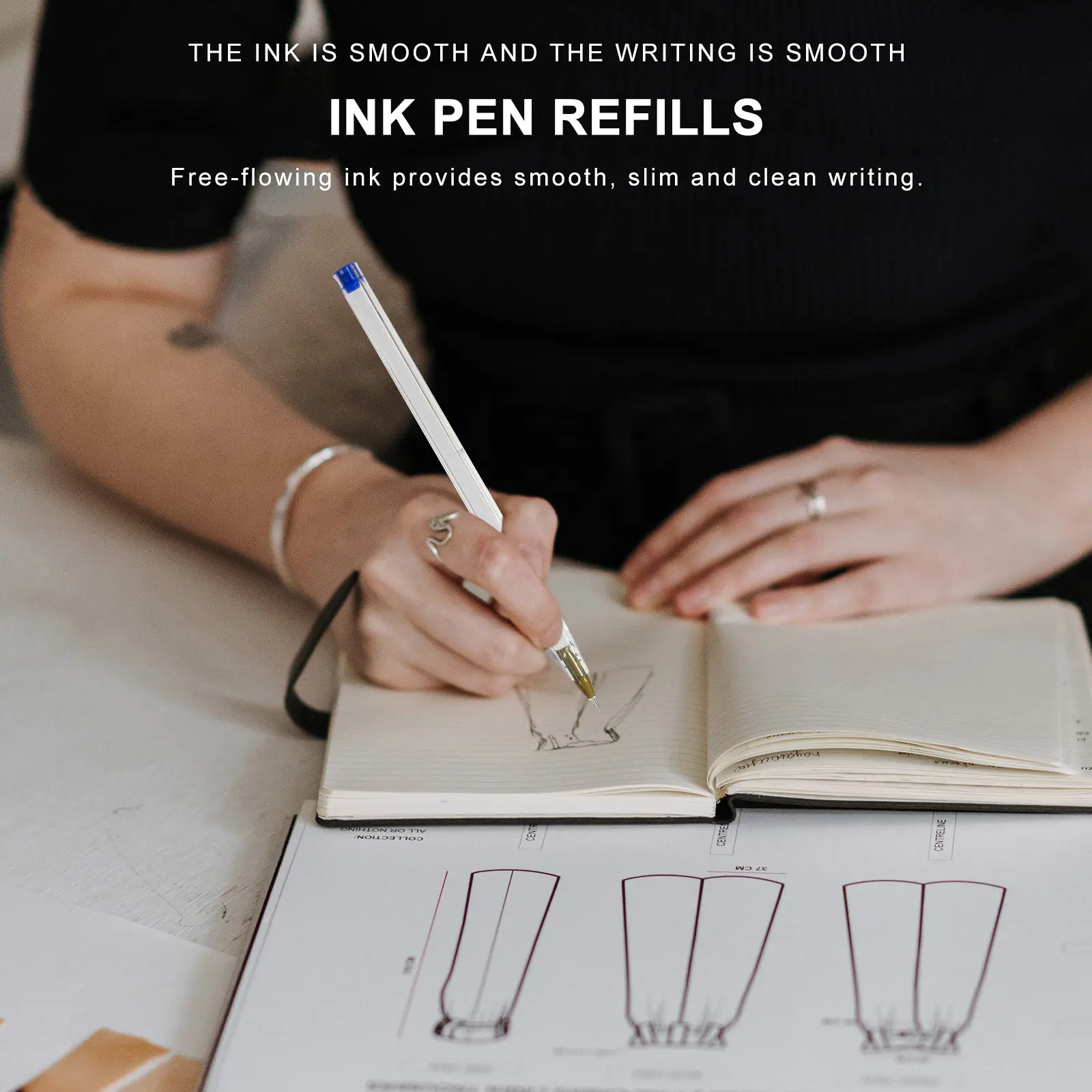 100Pcs 0.5mm Gel Ink Pen Refills Free Flowing Smooth Writing Super Smooth Fine Point Replacement Refills for Daily Use School
100Pcs 0.5mm Gel Ink Pen Refills Free Flowing Smooth Writing Super Smooth Fine Point Replacement Refills for Daily Use School