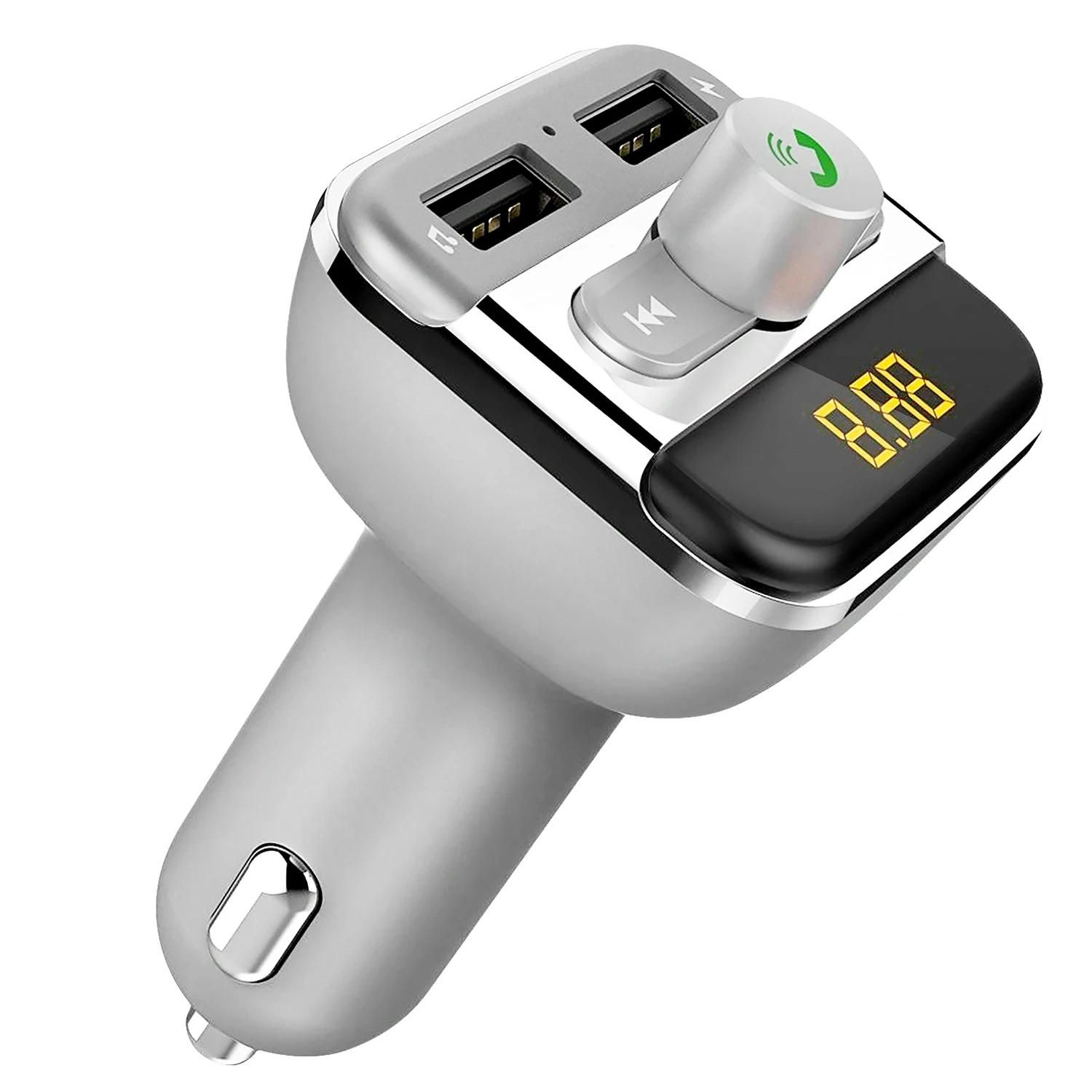 US Stock FM Transmitter for Car, Wireless Radio Audio Adapter Receiver, Hands-Free Calling Car Kit, Dual USB Ports Fast Smart Charger, MP3 Music Player Support TF Card USB Flash Drive, Instant Setup No Static
US Stock FM Transmitter for Car, Wireless Radio Audio Adapter Receiver, Hands-Free Calling Car Kit, Dual USB Ports Fast Smart Charger, MP3 Music Player Support TF Card USB Flash Drive, Instant Setup No Static