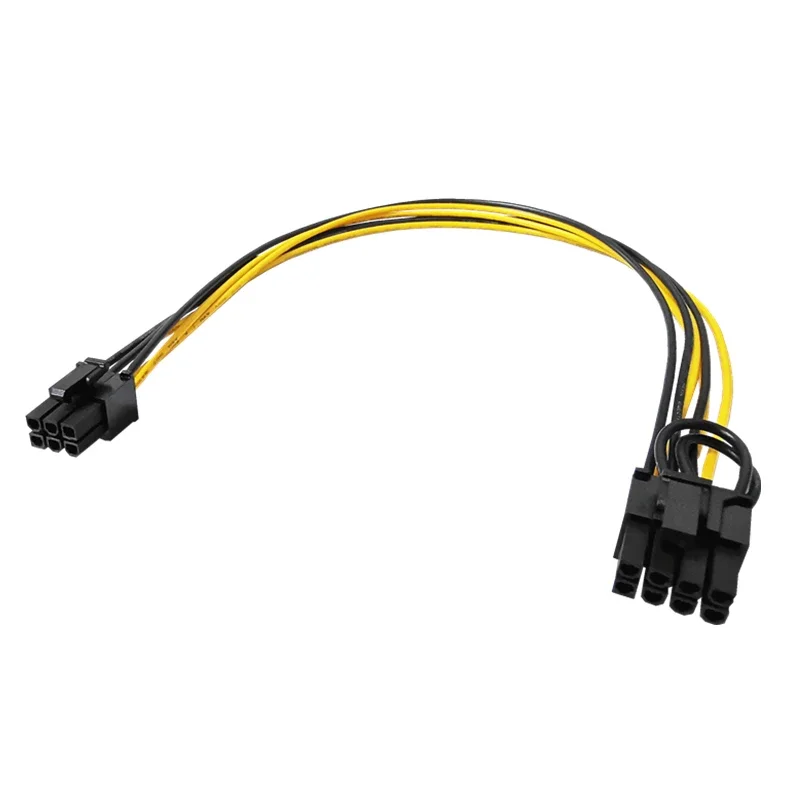 PCIe GPU Extension Cable 6Pin Male to 6+2Pin 8Pin Male Adapter Wire for Graphics Card PSU
PCIe GPU Extension Cable 6Pin Male to 6+2Pin 8Pin Male Adapter Wire for Graphics Card PSU