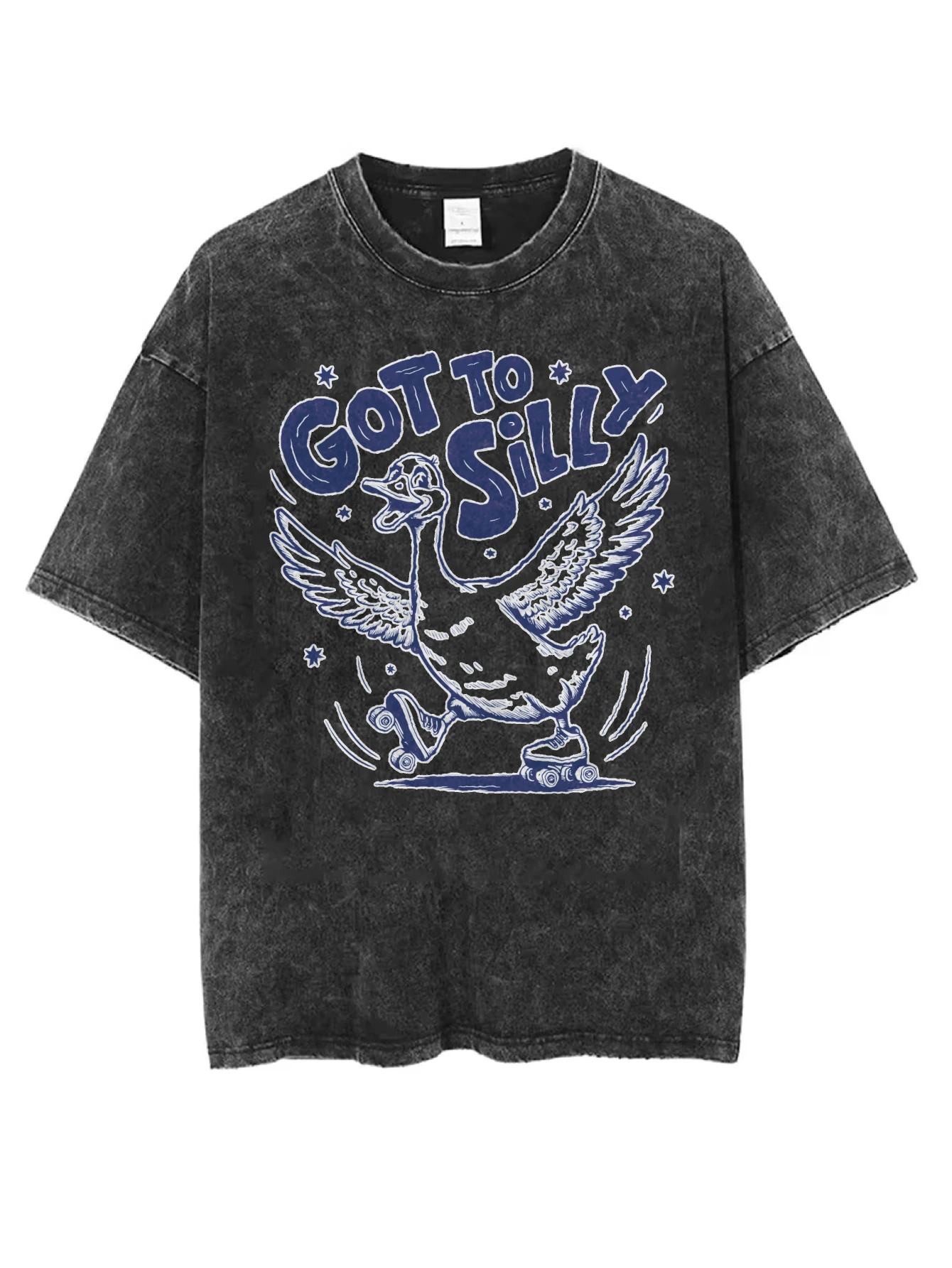 Got Too Silly Black Washed Round-Neck T-Shirt Loose Comfortable Fit for Men Women Perfect for Christmas Winter
Got Too Silly Black Washed Round-Neck T-Shirt Loose Comfortable Fit for Men Women Perfect for Christmas Winter