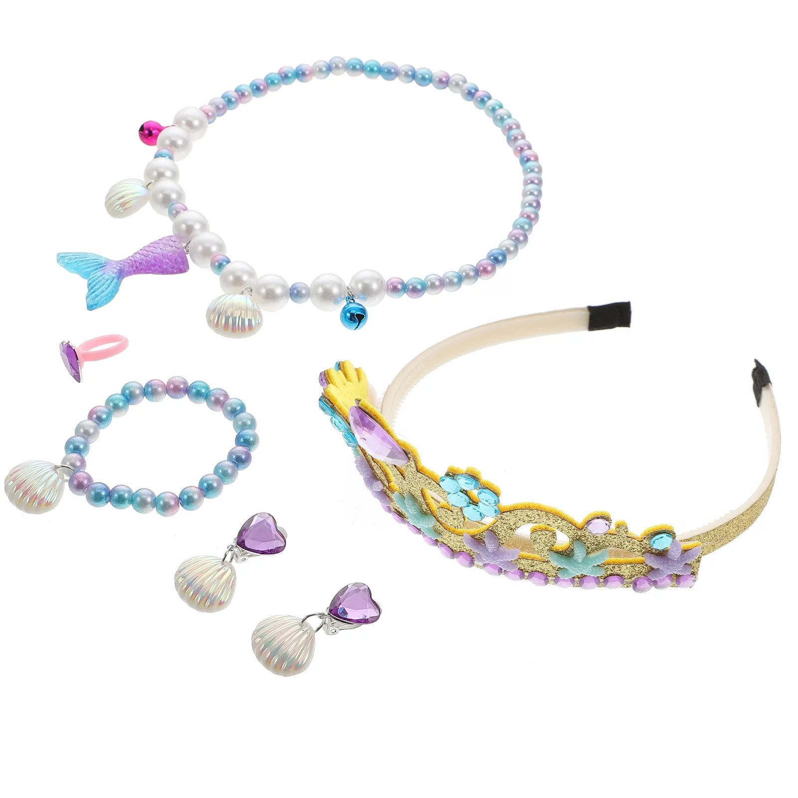Children Play Decoration Costume Party Prop Girl Mermaid Cosplay Accessory Headdress Outfits Princess Crown Jewelry
Children Play Decoration Costume Party Prop Girl Mermaid Cosplay Accessory Headdress Outfits Princess Crown Jewelry