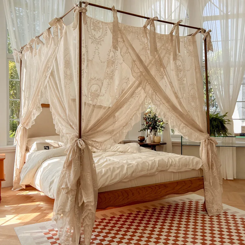 New French Romantic Style High-end Lace Mosquito Net Spring, Summer, and Autumn, Anti-mosquito Bedroom, Homestay
New French Romantic Style High-end Lace Mosquito Net Spring, Summer, and Autumn, Anti-mosquito Bedroom, Homestay