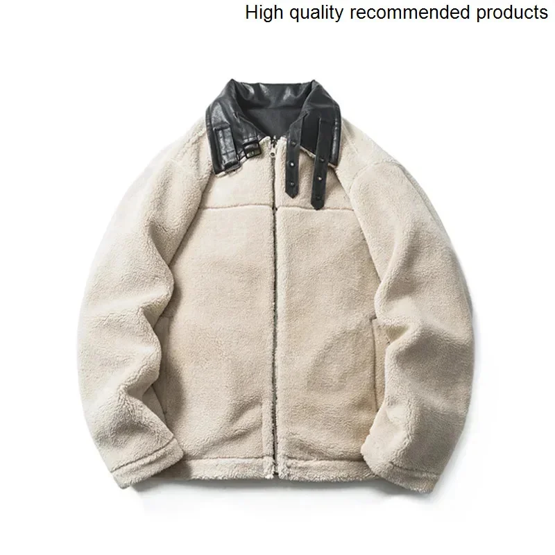 Sided Double Men Wearable Winter Fur Leather Thicken Motorcycle Jacket Women Fashion Loose Casual Bomber Jacket Parka Coat
Sided Double Men Wearable Winter Fur Leather Thicken Motorcycle Jacket Women Fashion Loose Casual Bomber Jacket Parka Coat