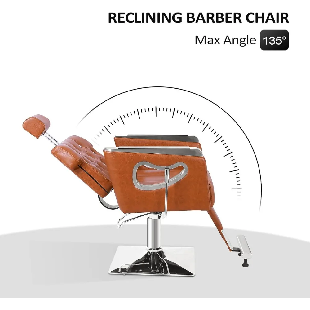 Hydraulic Reclining Barber Chair – Multi-Function Salon Seat | for Hair Stylists, Shampoo, Makeup & Braiding Use
Hydraulic Reclining Barber Chair – Multi-Function Salon Seat | for Hair Stylists, Shampoo, Makeup & Braiding Use