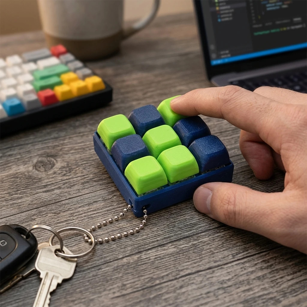 ABS Mechanical Button Keychain Stress Relief Toy, Tetris-Style Clicker Fidget, Portable Bag Charm for Office Students Gamers
ABS Mechanical Button Keychain Stress Relief Toy, Tetris-Style Clicker Fidget, Portable Bag Charm for Office Students Gamers