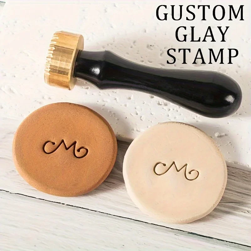Custom Pottery Stamp and Wooden Handle, 3cm Personalize Clay Stamp Letter Stamp for Clay with Your Own Design Polymer Clay Tools
Custom Pottery Stamp and Wooden Handle, 3cm Personalize Clay Stamp Letter Stamp for Clay with Your Own Design Polymer Clay Tools