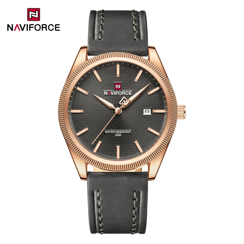 NAVIFORCE Watch For Men Luxury Sport Leather Strap Luminous Hands Quartz Wristwatch Waterproof Male Calendar Clock Reloj Hombre
NAVIFORCE Watch For Men Luxury Sport Leather Strap Luminous Hands Quartz Wristwatch Waterproof Male Calendar Clock Reloj Hombre