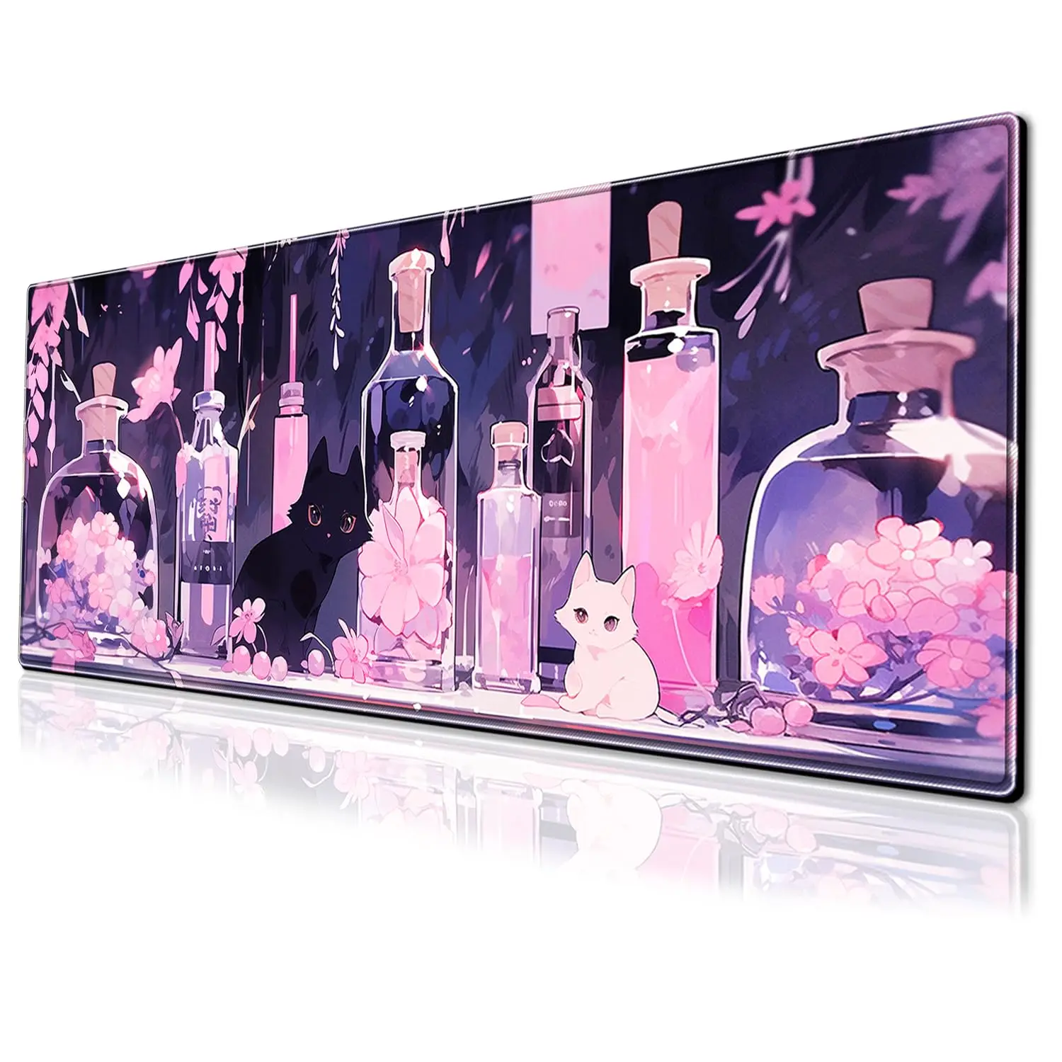 Cute Anime Cat Gaming Mouse Pad Pink Kawaii Desk Mat,Mousepad Extended Non-Slip Rubber Base Keyboard Mat for Desk Home Office
Cute Anime Cat Gaming Mouse Pad Pink Kawaii Desk Mat,Mousepad Extended Non-Slip Rubber Base Keyboard Mat for Desk Home Office