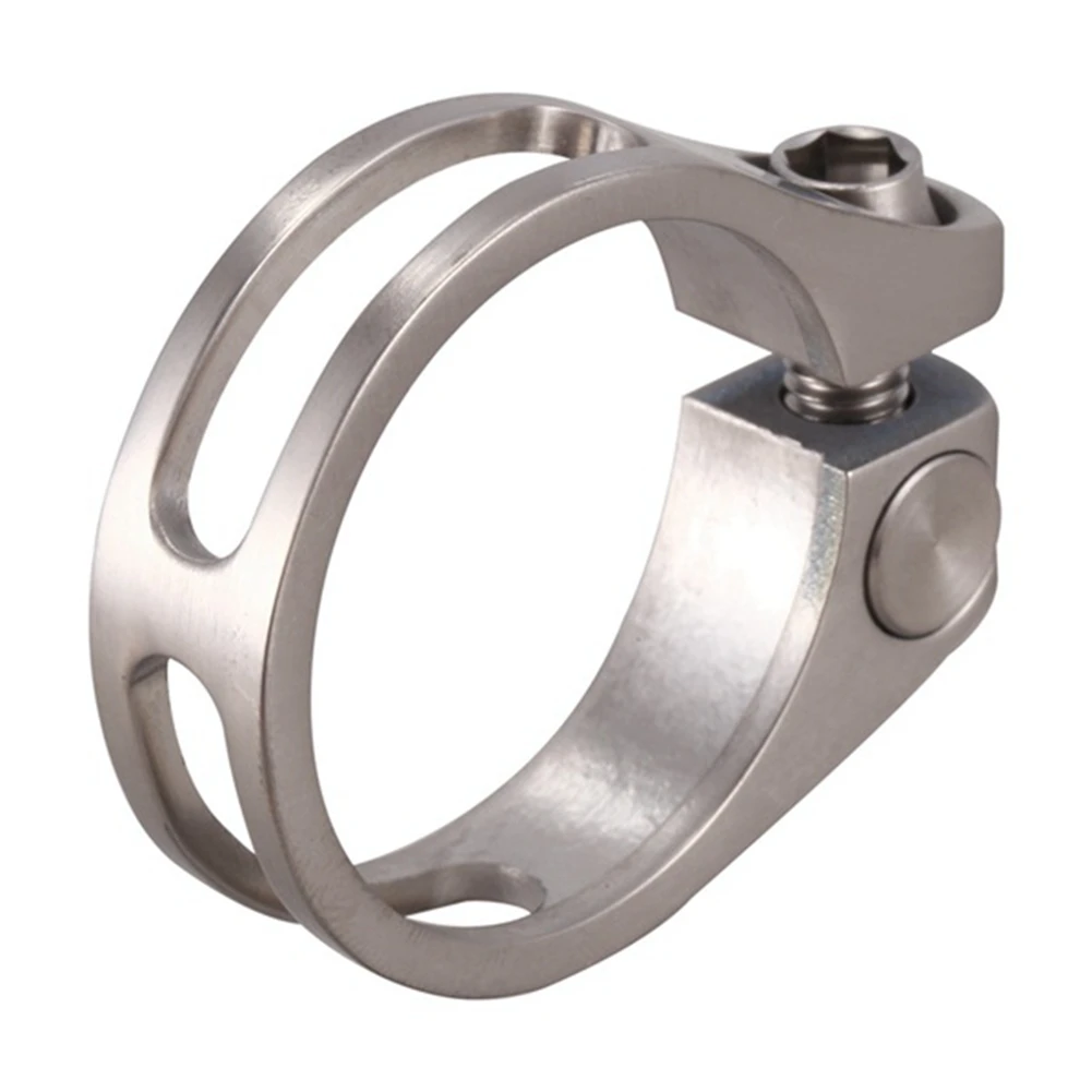 LAVD Titanium Alloy Seatpost Clamp 31.8mm Bicycle Saddle Tube Clamp Hollow Seat Tube Clamp for 27.2mm Seat Tube
LAVD Titanium Alloy Seatpost Clamp 31.8mm Bicycle Saddle Tube Clamp Hollow Seat Tube Clamp for 27.2mm Seat Tube