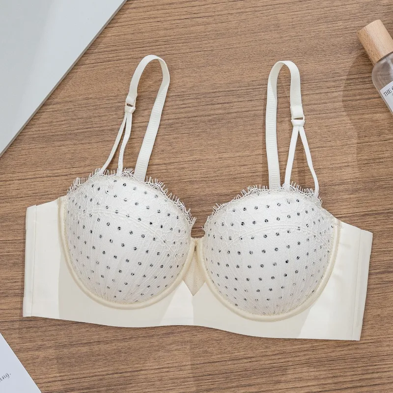 Sexy Lace Push Up Bra Wireless Round Cup Anti Sagging Comfort Lingerie For Small Chest Deep V Gathering Beauty Back Daily Wear
Sexy Lace Push Up Bra Wireless Round Cup Anti Sagging Comfort Lingerie For Small Chest Deep V Gathering Beauty Back Daily Wear