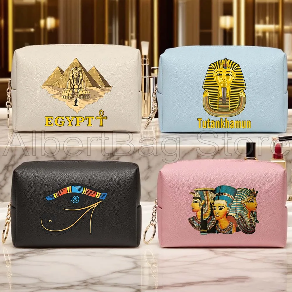 Ancient Egypt Egyptian Pyramids Pharaoh Eye of Horus PU Leather Travel Cosmetic Bag Makeup Case Waterproof Toiletry Storage Bag
Ancient Egypt Egyptian Pyramids Pharaoh Eye of Horus PU Leather Travel Cosmetic Bag Makeup Case Waterproof Toiletry Storage Bag