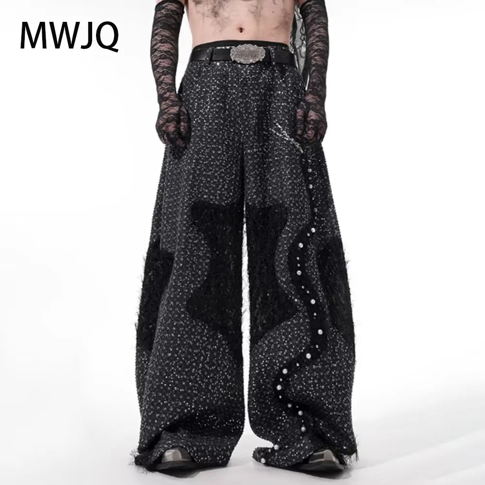 MWJQ Sequin Rita Snakelike Design Male Jeans 2025 Spring Grenadine Spliced Men Straight Leg Pants New Fashion 010267
MWJQ Sequin Rita Snakelike Design Male Jeans 2025 Spring Grenadine Spliced Men Straight Leg Pants New Fashion 010267