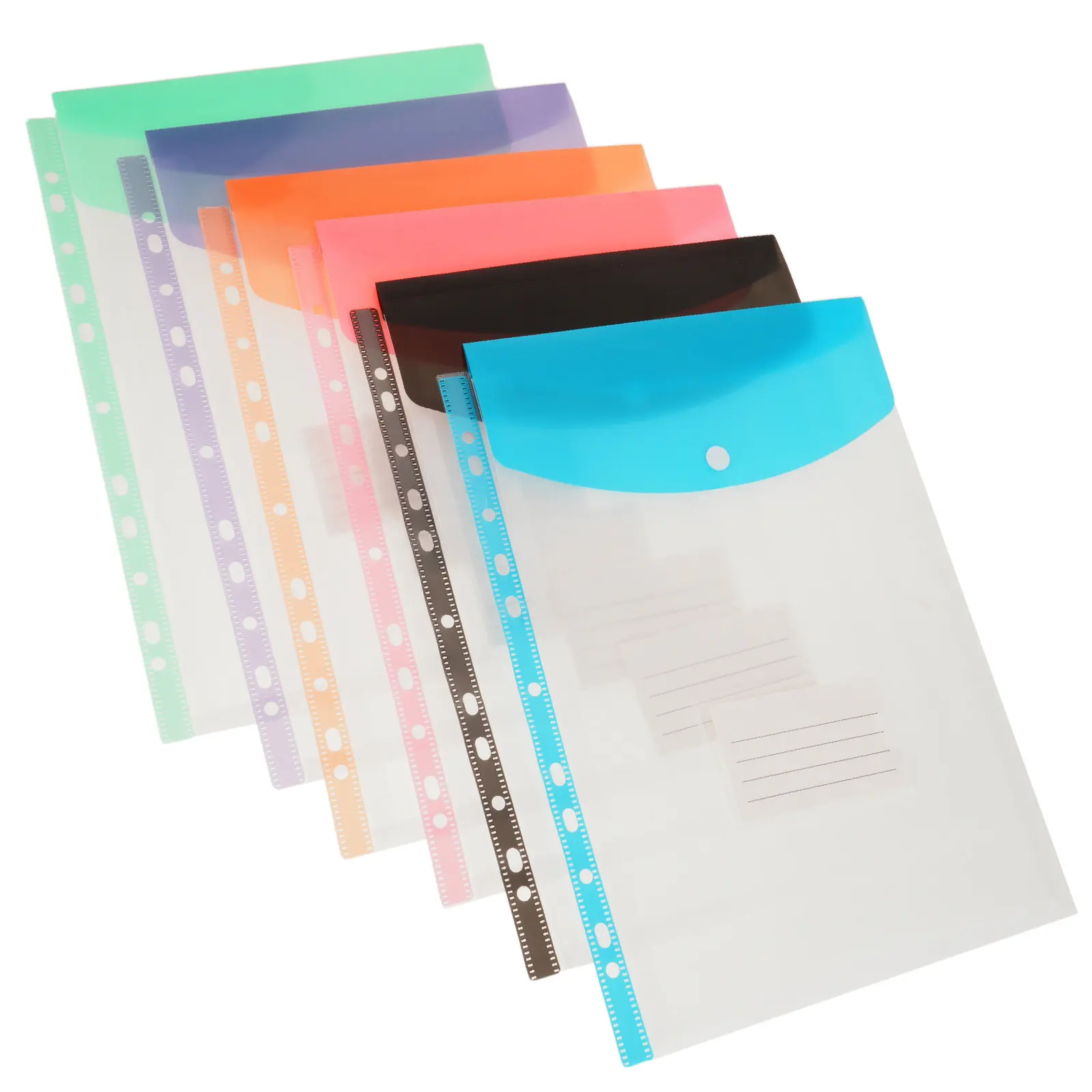 6Pcs Waterproof Plastic Binder Pocket File Bags 11 Holes Snap Button Expandable Clear Folder Organizer for Office School
6Pcs Waterproof Plastic Binder Pocket File Bags 11 Holes Snap Button Expandable Clear Folder Organizer for Office School