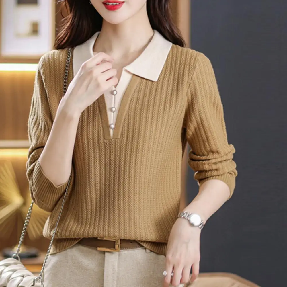 Новый модный женский свитер на весну-осень 2026 года: элегантный пуловер с отложным воротником, свободный вязаный джемпер для женщин
Новый модный женский свитер на весну-осень 2026 года: элегантный пуловер с отложным воротником, свободный вязаный джемпер для женщин