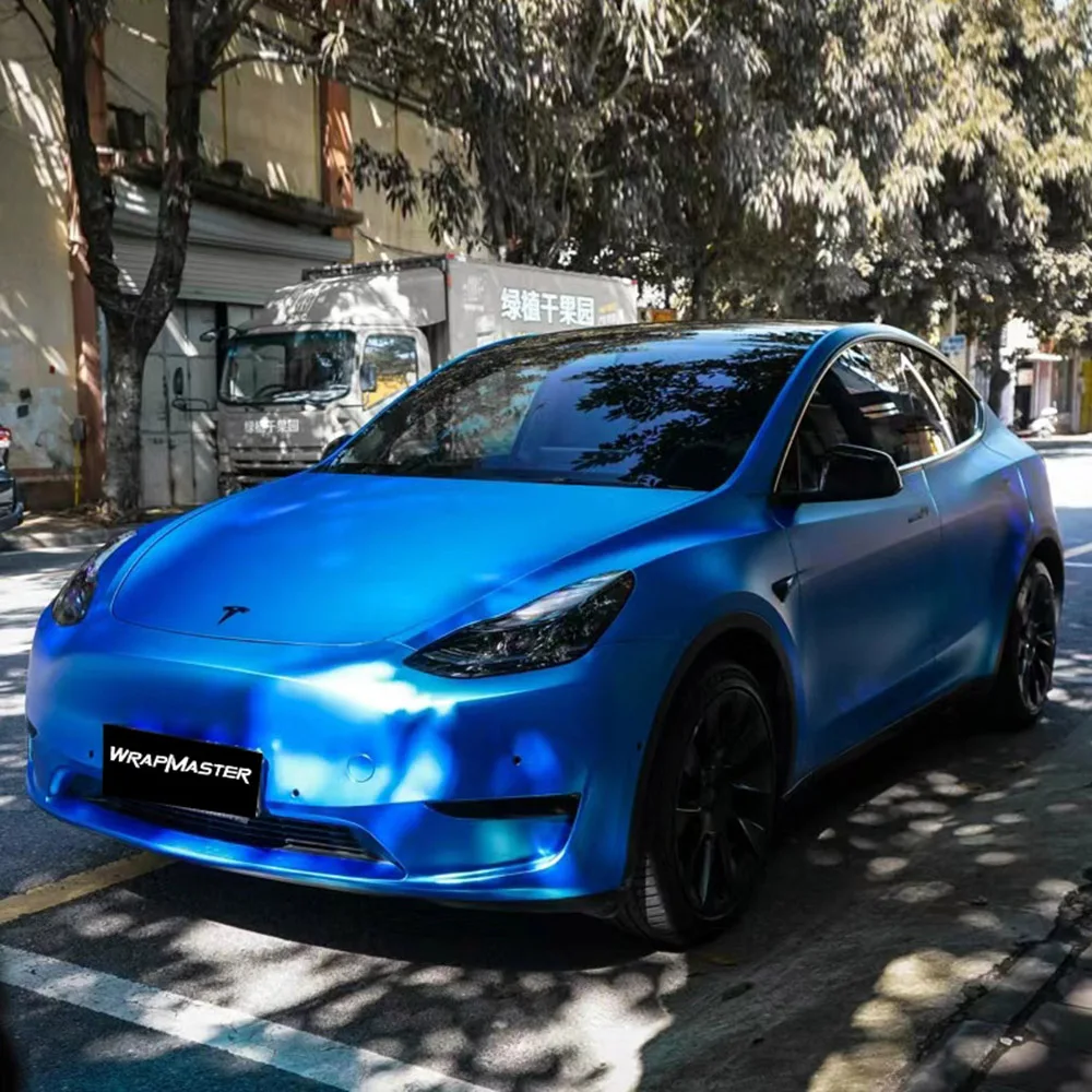 Wrapmaster Top quality Matte Chrome Blue full body car wrap Vinyl wrapping film
Wrapmaster Top quality Matte Chrome Blue full body car wrap Vinyl wrapping film