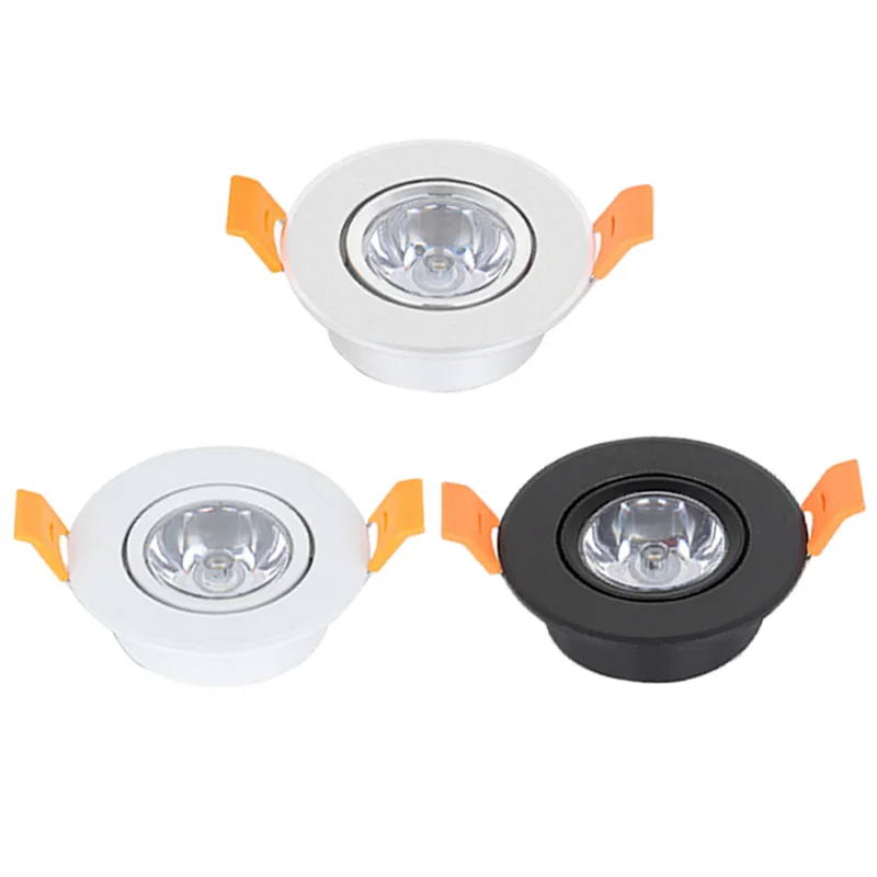 Aluminum Round LED Dimmable Ceiling Downlight 1W 3W AC85-265V Recessed LED Spot Light Led Bulb Cutout 50mm With Driver
Aluminum Round LED Dimmable Ceiling Downlight 1W 3W AC85-265V Recessed LED Spot Light Led Bulb Cutout 50mm With Driver