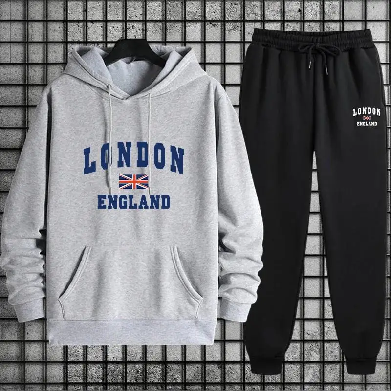 Autumn Winter Popular Mens Tracksuit Hoodie + Sweatpants 2piece Set Urban Casual Fashion Sportswear Male Sweatshirt Jogging Suit
Autumn Winter Popular Mens Tracksuit Hoodie + Sweatpants 2piece Set Urban Casual Fashion Sportswear Male Sweatshirt Jogging Suit