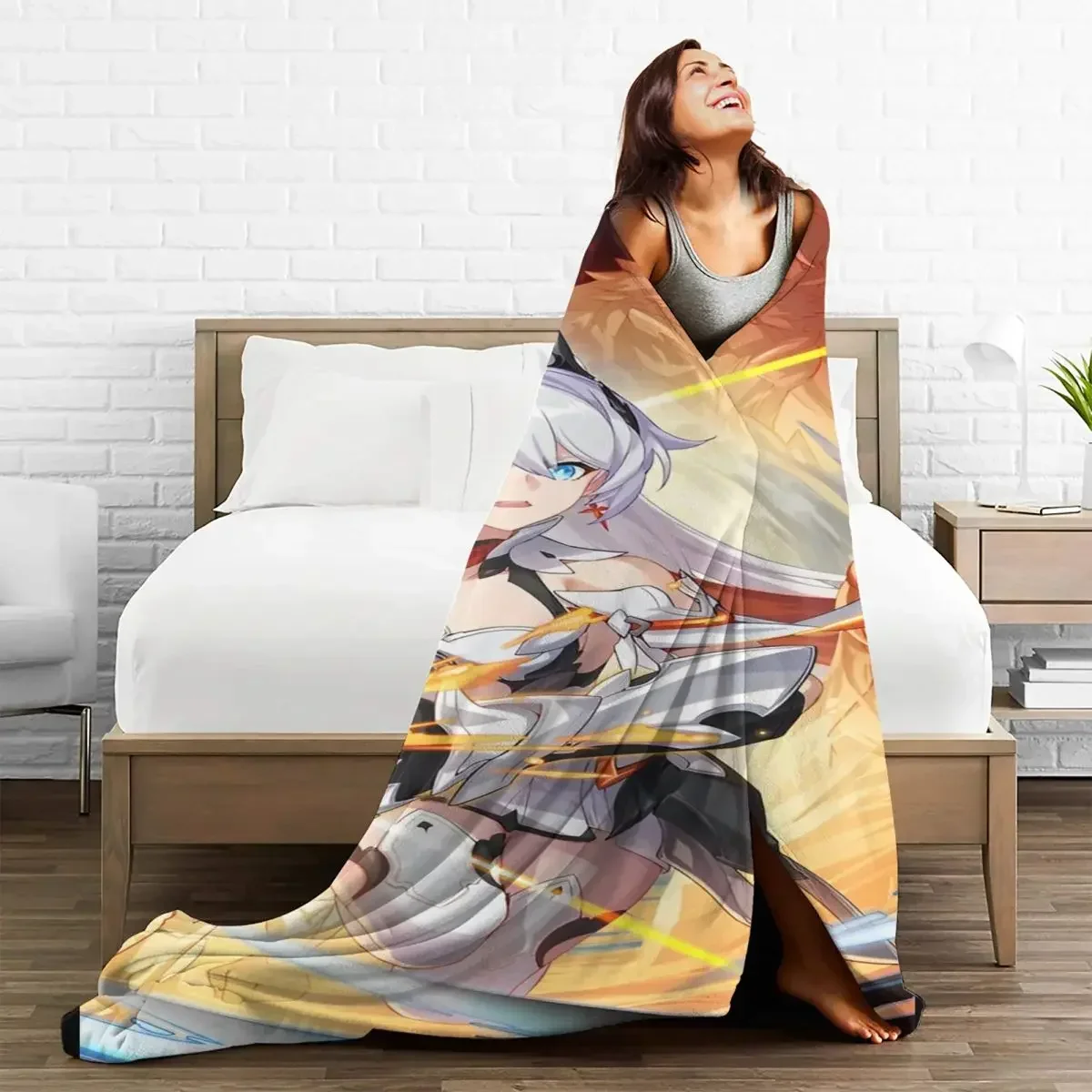 Anime Honkai Baby Blankets Sofa Cover Textile Decor Fleece Cartoon Portable Warm Throw Blanket for Bed Car Rug Piece
Anime Honkai Baby Blankets Sofa Cover Textile Decor Fleece Cartoon Portable Warm Throw Blanket for Bed Car Rug Piece