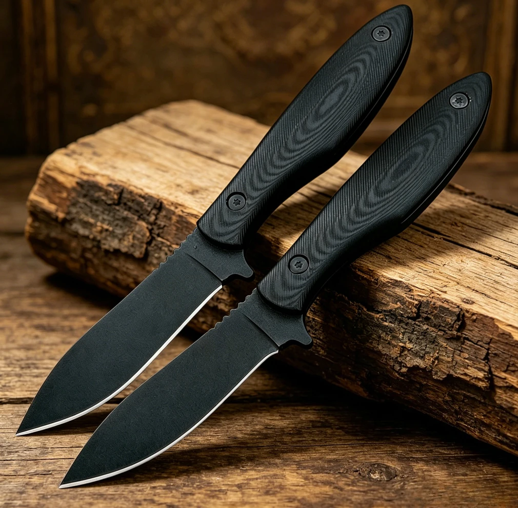 Premium Fixed Blade Survival Knife | 8Cr13MoV Steel, Black G10 Handle EDC Tool for Camping Hunting Ideal Gift for Men
Premium Fixed Blade Survival Knife | 8Cr13MoV Steel, Black G10 Handle EDC Tool for Camping Hunting Ideal Gift for Men