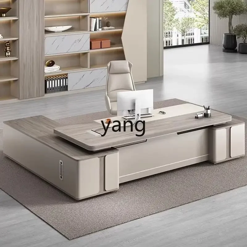 LMM Modern Light Luxury Advanced Sense President's Table and Chair Combination Furniture Chairperson's Desk
LMM Modern Light Luxury Advanced Sense President's Table and Chair Combination Furniture Chairperson's Desk