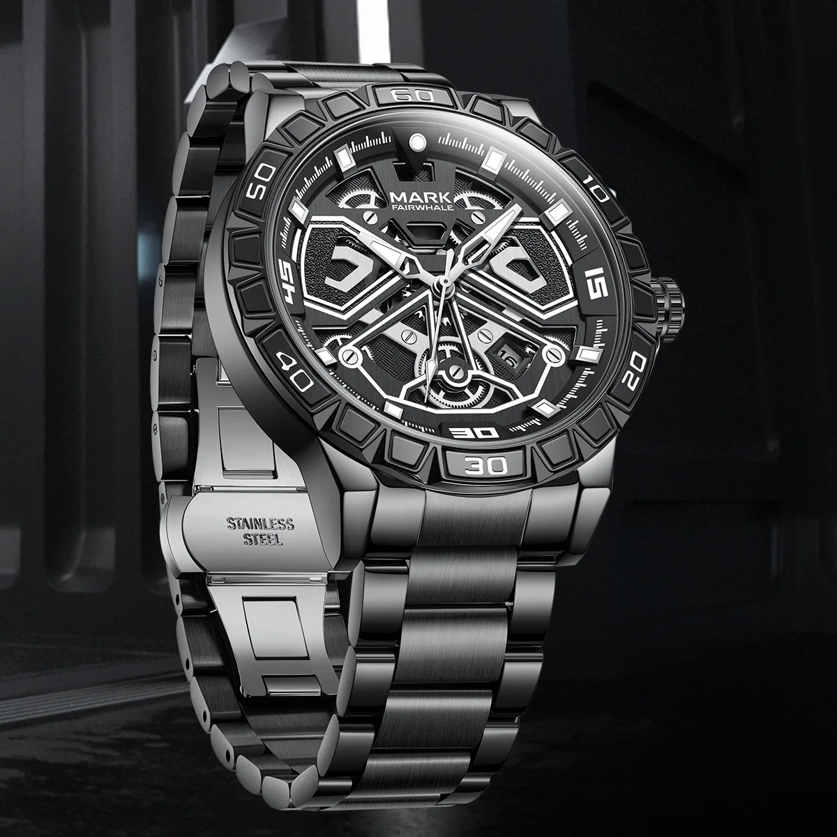 Mark Fairwhale Luxury Business Men's Wristwatch Waterproof Luminous Stainless Steel Quartz Fashion Watch
Mark Fairwhale Luxury Business Men's Wristwatch Waterproof Luminous Stainless Steel Quartz Fashion Watch