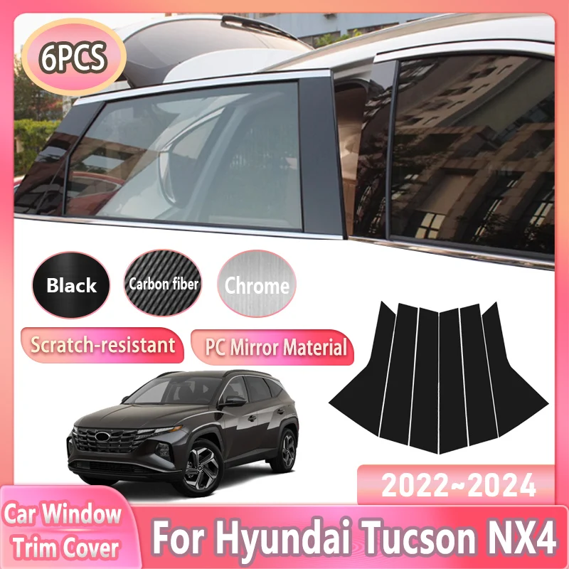 6 PCS For Hyundai Tucson NX4 MK4 2022 2023 2024 Car Window Trim Cover B C Column Center Pillar Stickers Tools Auto Accessories
6 PCS For Hyundai Tucson NX4 MK4 2022 2023 2024 Car Window Trim Cover B C Column Center Pillar Stickers Tools Auto Accessories