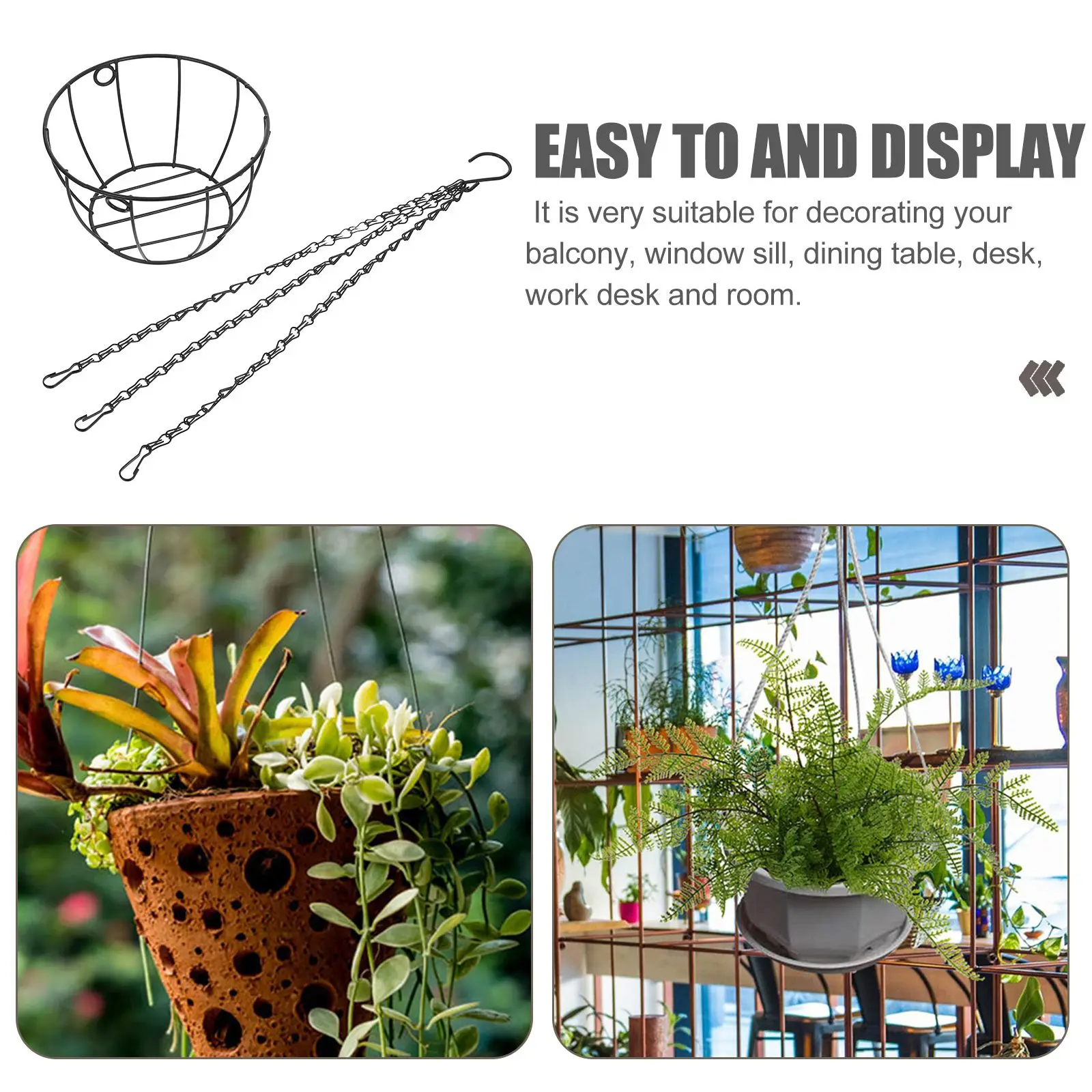 Hanging Plant Pot Basket Wire Baskets for Plants Wire hanging baskets Hangers Metal Black Perennials
Hanging Plant Pot Basket Wire Baskets for Plants Wire hanging baskets Hangers Metal Black Perennials