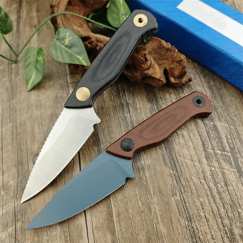 High Quality Jungle Tactics Fixed Blade Knife Brown Canvas Micarta D2 Steel Easy To Carry Outdoor Hunting Hiking Pocket Knife
High Quality Jungle Tactics Fixed Blade Knife Brown Canvas Micarta D2 Steel Easy To Carry Outdoor Hunting Hiking Pocket Knife