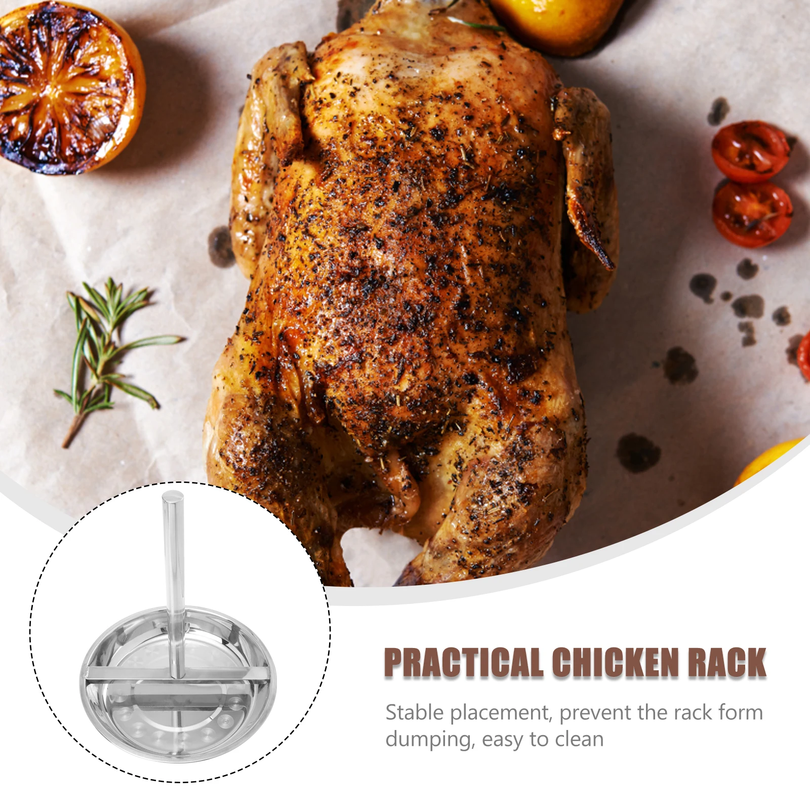 Detachable Stainless Steel Outdoor Barbecue Chicken Rack Heat Resistant Durable Chicken Roasting Plate Camping Bbq Grill Rack
Detachable Stainless Steel Outdoor Barbecue Chicken Rack Heat Resistant Durable Chicken Roasting Plate Camping Bbq Grill Rack