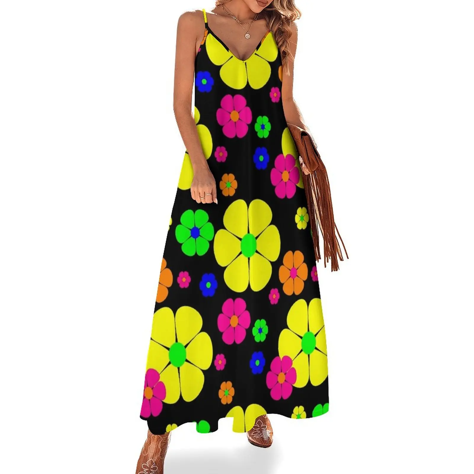 vintage mod floral Sleeveless Long Dress Long veiled dresses Women's evening dress Woman dresses Dress
vintage mod floral Sleeveless Long Dress Long veiled dresses Women's evening dress Woman dresses Dress
