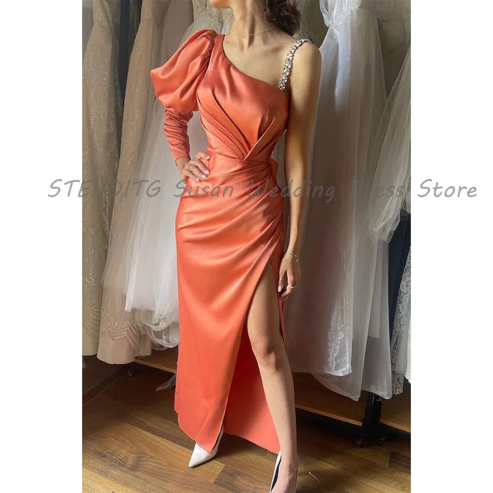 Classic Evening Dresses Women Floor Length One Shoulder High Quality Vent Mermaid Celebrity Banquet Prom Party Female Gowns
Classic Evening Dresses Women Floor Length One Shoulder High Quality Vent Mermaid Celebrity Banquet Prom Party Female Gowns