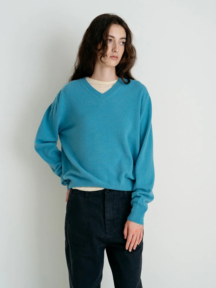 Lerobe Candy Colored Knitwear Women's Simple Loose V-Ne Pullover Woolen Top Spring Autumn New Sle Comfortable Long Sve
Lerobe Candy Colored Knitwear Women's Simple Loose V-Ne Pullover Woolen Top Spring Autumn New Sle Comfortable Long Sve