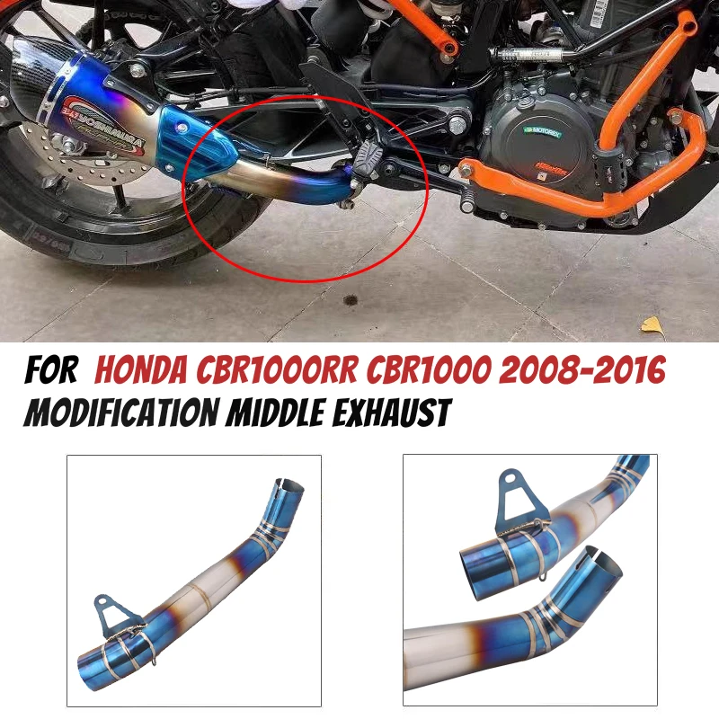 Motorcycle Exhaust Escape For HONDA CBR1000RR CBR1000 2008-2016 Middle Link Pipe Connecting AR Muffler Mtoto Tube Titanium Alloy
Motorcycle Exhaust Escape For HONDA CBR1000RR CBR1000 2008-2016 Middle Link Pipe Connecting AR Muffler Mtoto Tube Titanium Alloy