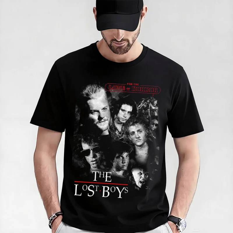 0521 Horror Movie The Lost Boys Scary Vampire Gift T-shirts Santa Carla Boys Graphic Clothes Short Sleeve All size Tops
0521 Horror Movie The Lost Boys Scary Vampire Gift T-shirts Santa Carla Boys Graphic Clothes Short Sleeve All size Tops