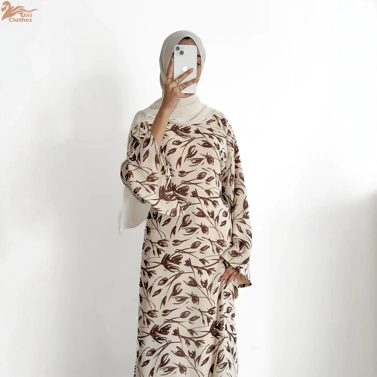 Zahraa 2026 New Floral Print Abaya Modest Closed Abaya Long Sleeve Islamic Muslim Dress Elegant Summer Daily Women Clothing
Zahraa 2026 New Floral Print Abaya Modest Closed Abaya Long Sleeve Islamic Muslim Dress Elegant Summer Daily Women Clothing