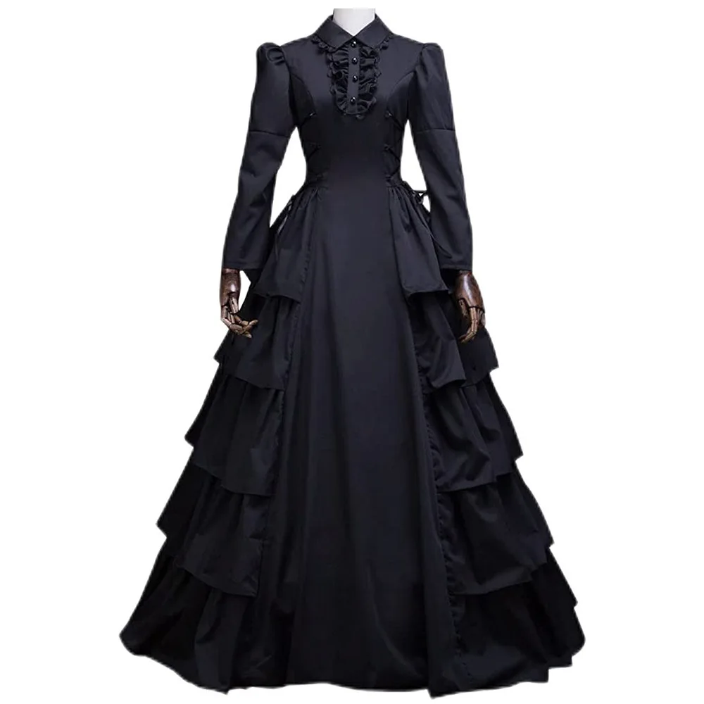 Medieval Gothic Victorian loween Renaissance Lace Princ Queen Long Dr Ethnic Stage Costume Women's Faion Spring 2023
Medieval Gothic Victorian loween Renaissance Lace Princ Queen Long Dr Ethnic Stage Costume Women's Faion Spring 2023