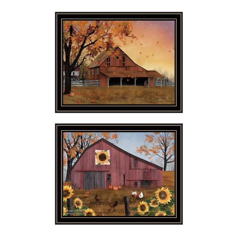 Billy Jacobs Vignette Apple Picking Sunflower Quilt Barn Wall Art Print 2-Piece Home Decor for Living Room Bedroom
Billy Jacobs Vignette Apple Picking Sunflower Quilt Barn Wall Art Print 2-Piece Home Decor for Living Room Bedroom