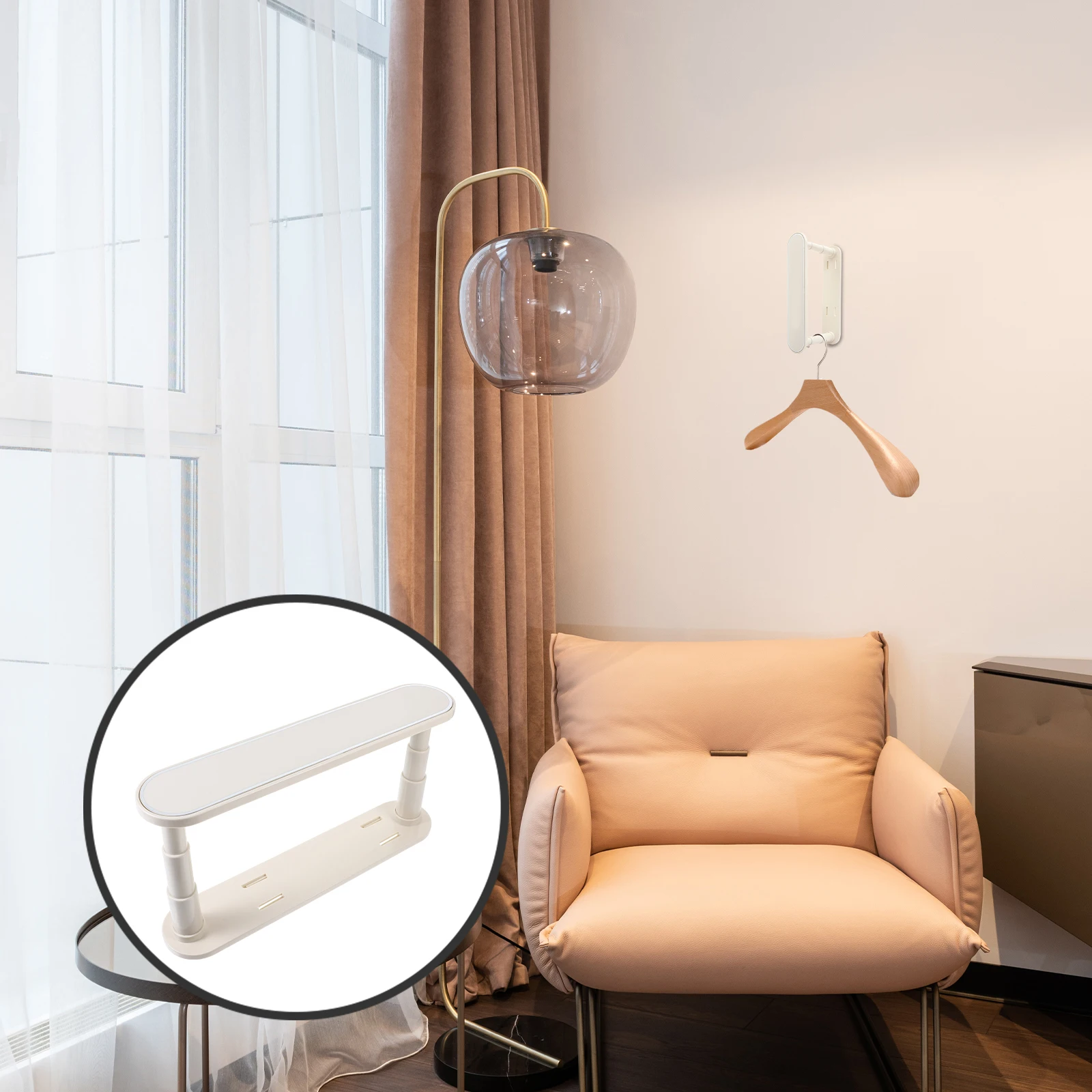 Double Layer Mounted Clothes Storage Organizer No Punch Design For Home Laundry Room Closet Holder Stacker Adhesive Wall 
Double Layer Mounted Clothes Storage Organizer No Punch Design For Home Laundry Room Closet Holder Stacker Adhesive Wall