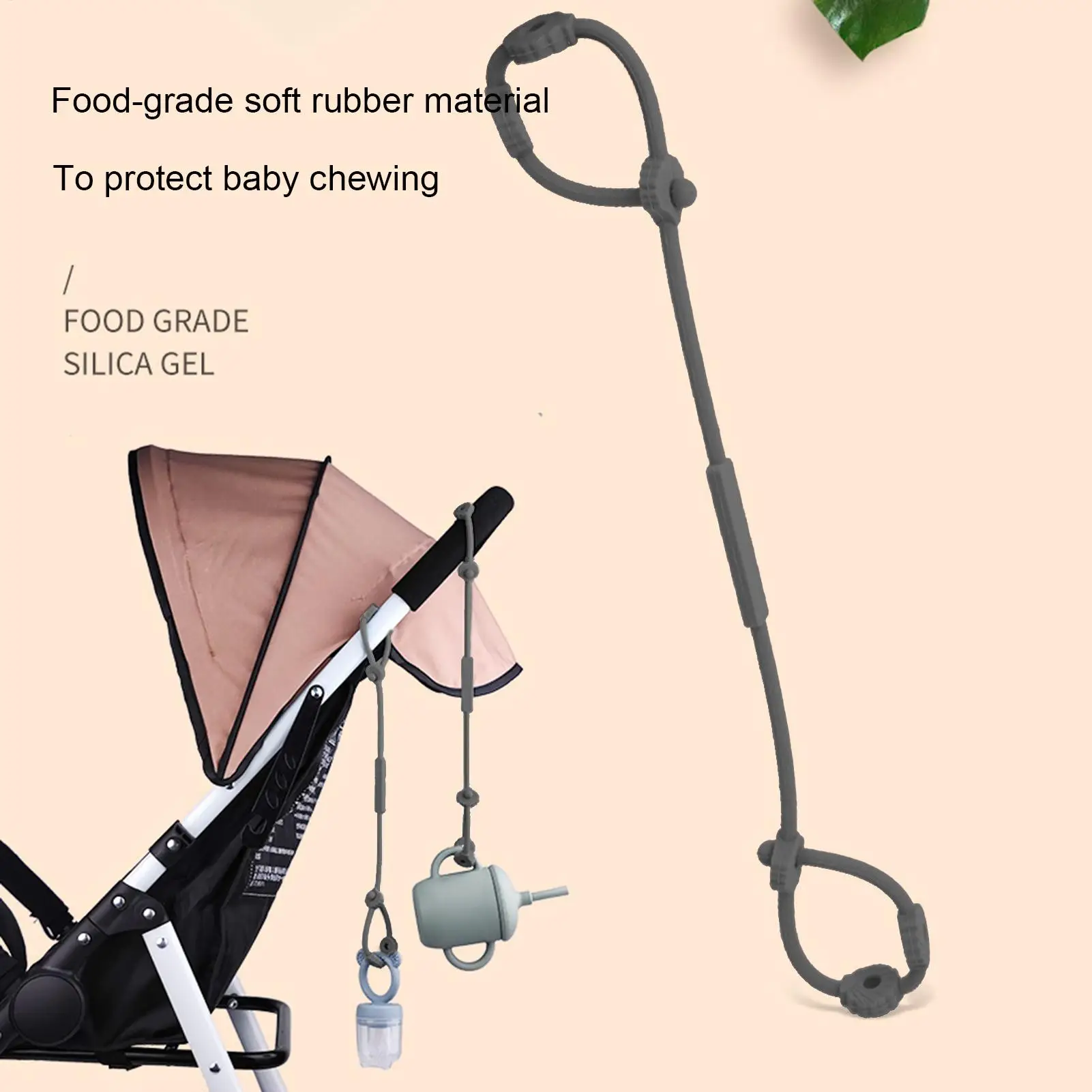 Silicone Baby Toys Straps Food Grade Baby Toy Safety Chains Adjustable Stroller Supplies for Strollers High Chair Cribs Bottles
Silicone Baby Toys Straps Food Grade Baby Toy Safety Chains Adjustable Stroller Supplies for Strollers High Chair Cribs Bottles
