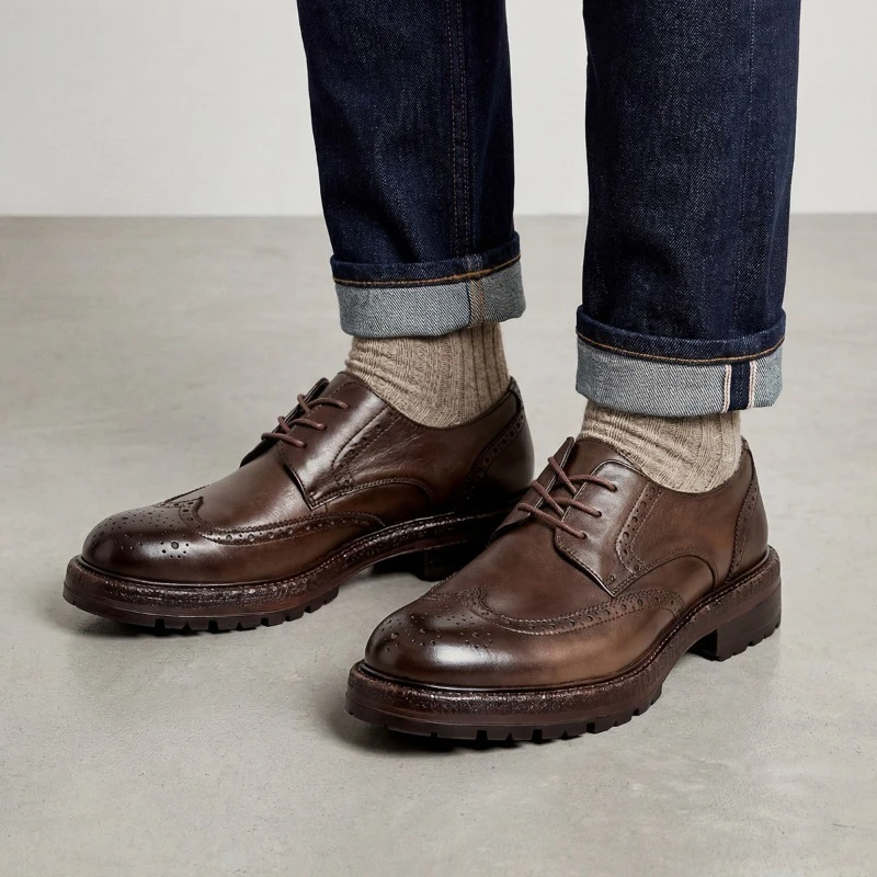 Italian Mens Brogues Dress Shoes Luxury Handmade Quality Comfortable 2026 Autumn British Style Elegant Wedding Social Shoes Man
Italian Mens Brogues Dress Shoes Luxury Handmade Quality Comfortable 2026 Autumn British Style Elegant Wedding Social Shoes Man