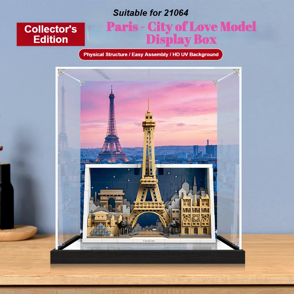 New 3mm Dustproof Display Box for lego 21064 Paris–City of Love Model Display Case Storage Box Organizer(Lego Set not Included)
New 3mm Dustproof Display Box for lego 21064 Paris–City of Love Model Display Case Storage Box Organizer(Lego Set not Included)