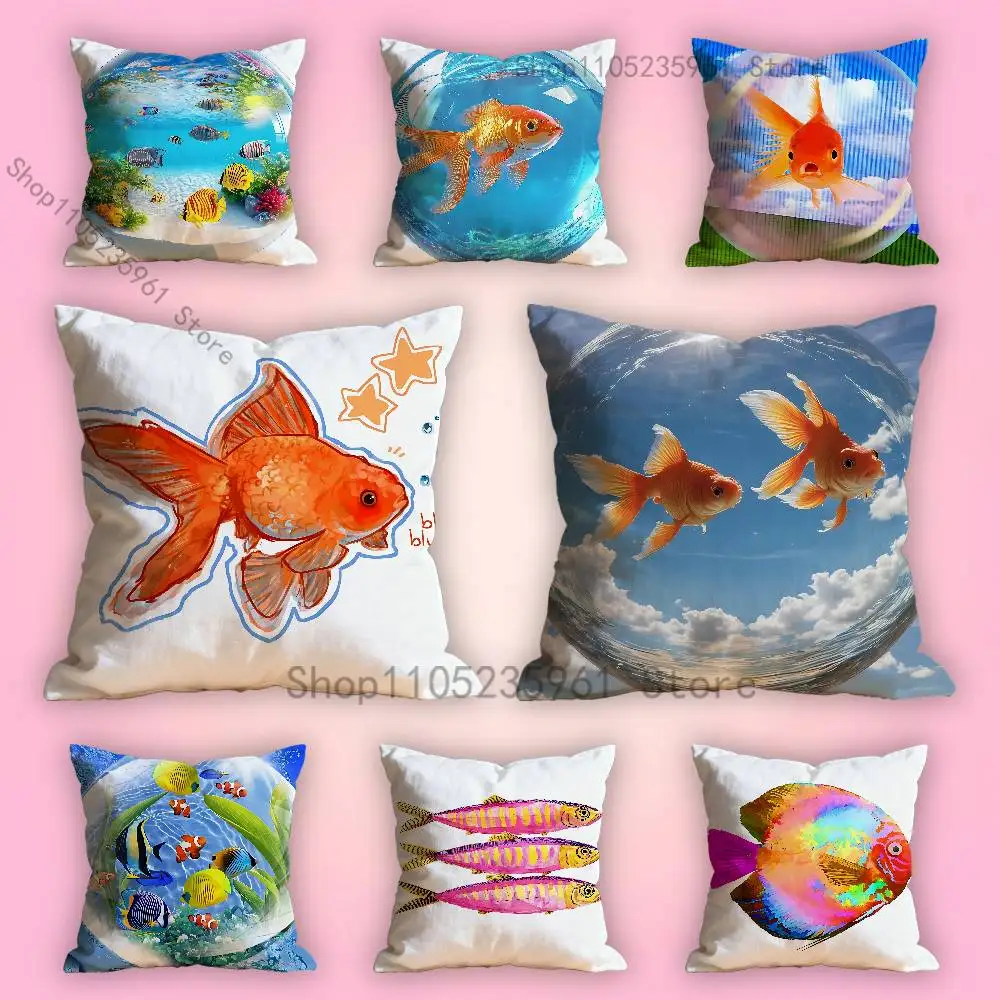 Colorful Fish Marine Creatures Pillowcase for Sofa Room Office Decor Printing Protector Cushion Cover Valentine gift Custom
Colorful Fish Marine Creatures Pillowcase for Sofa Room Office Decor Printing Protector Cushion Cover Valentine gift Custom