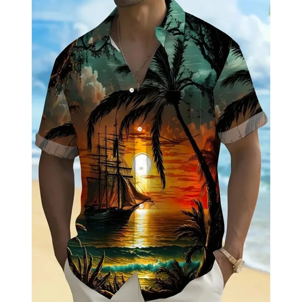 Hawaiian Shirts For Men Short Sleeve Camisa New Coconut Treeo Graphic 3d Shirt Fashion Tropical Beach Summer Tops Men's Blouses
Hawaiian Shirts For Men Short Sleeve Camisa New Coconut Treeo Graphic 3d Shirt Fashion Tropical Beach Summer Tops Men's Blouses