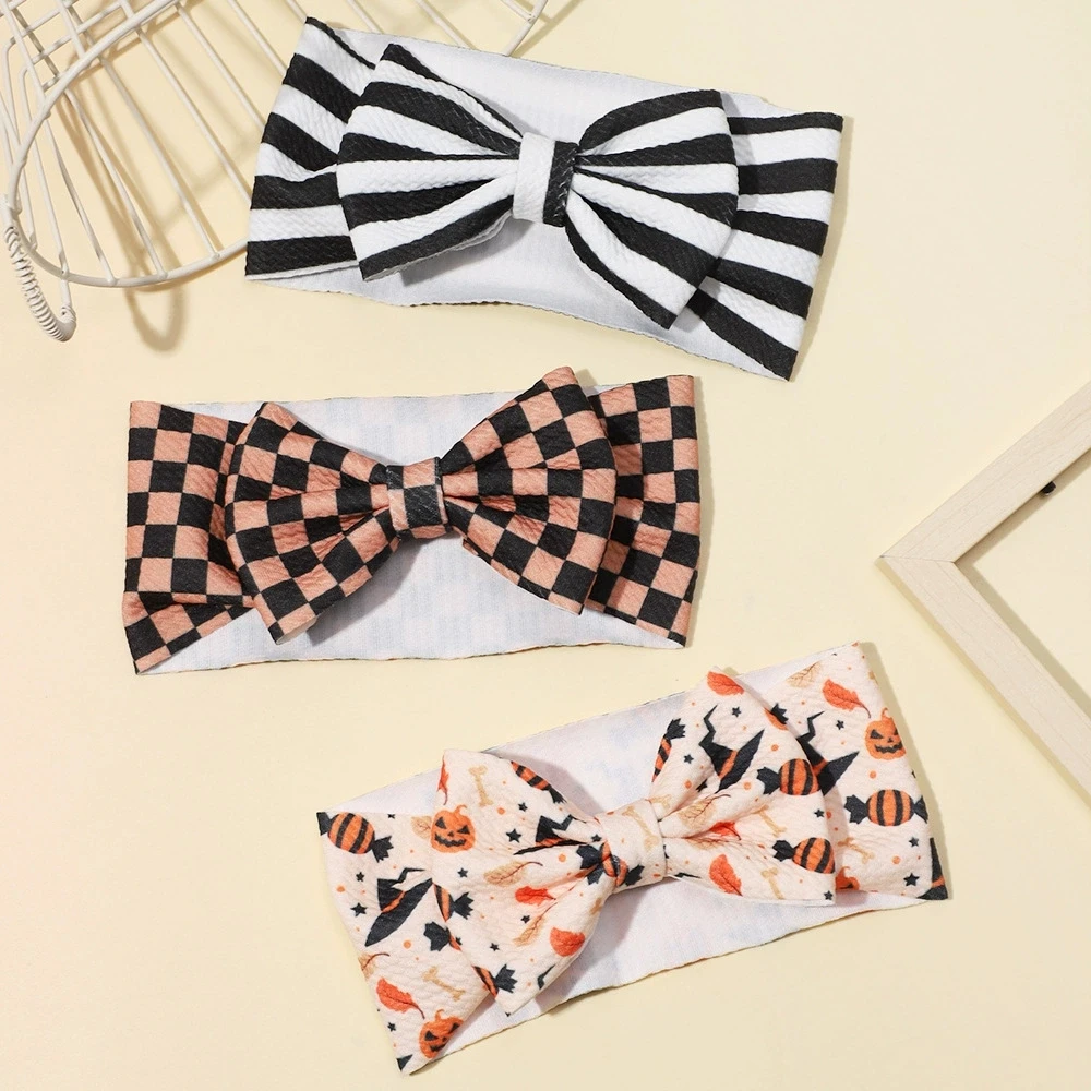 Halloween Baby Big Bows Headband Girls Headwrap Elastic Children Hair Accessories Jack-O'-Lantern Printed Turban Kid Hairband
Halloween Baby Big Bows Headband Girls Headwrap Elastic Children Hair Accessories Jack-O'-Lantern Printed Turban Kid Hairband