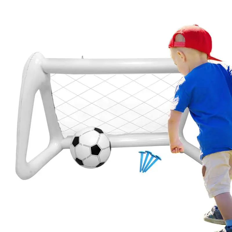 Kids Soccer Goal Youth Soccer Goal Net Inflatable Portable Training Equipment With Ball And Ground Stakes Sports Games
Kids Soccer Goal Youth Soccer Goal Net Inflatable Portable Training Equipment With Ball And Ground Stakes Sports Games