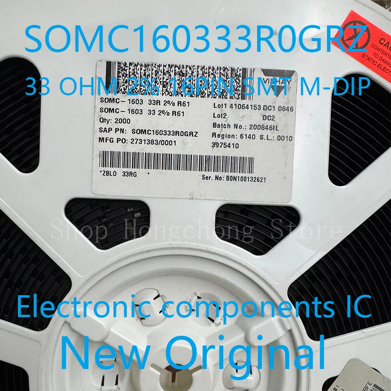 SOMC160333R SOMC160333R0 SOMC1603 SOMC160333R0GRZ SOMC-1603 Resistor Networks & Arrays 33 OHM 2% 16PIN SMT M-DIP 10PCS
SOMC160333R SOMC160333R0 SOMC1603 SOMC160333R0GRZ SOMC-1603 Resistor Networks & Arrays 33 OHM 2% 16PIN SMT M-DIP 10PCS